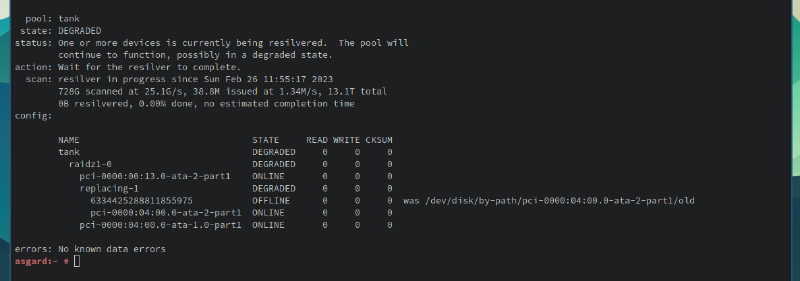 Featured image of post A faulted NAS drive and the loooooong wait for replacement
