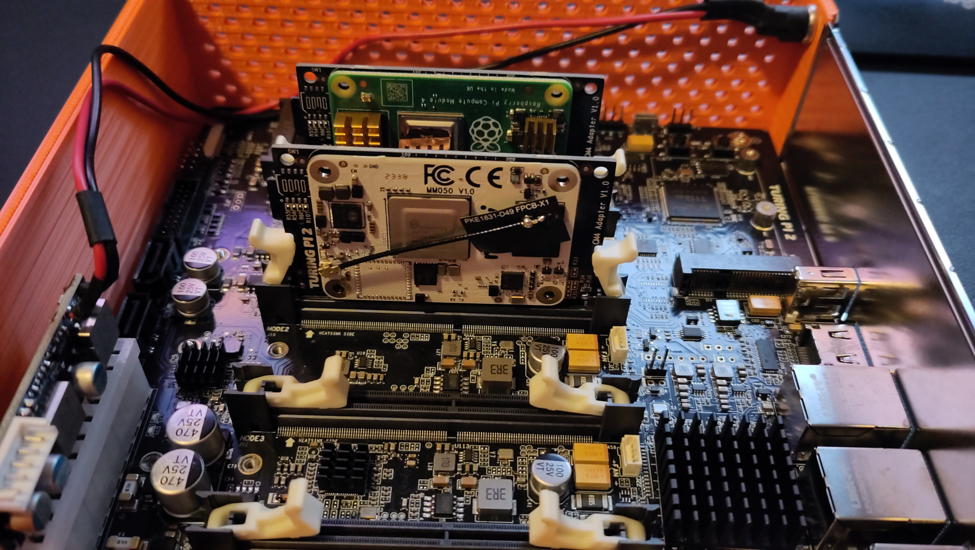 The same CM in the same clusterboard