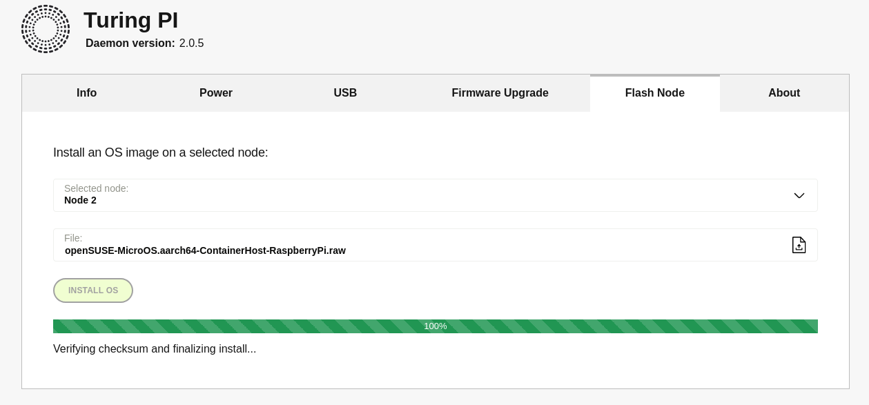 WebUI flashing openSUSE MicroOS onto Node 2