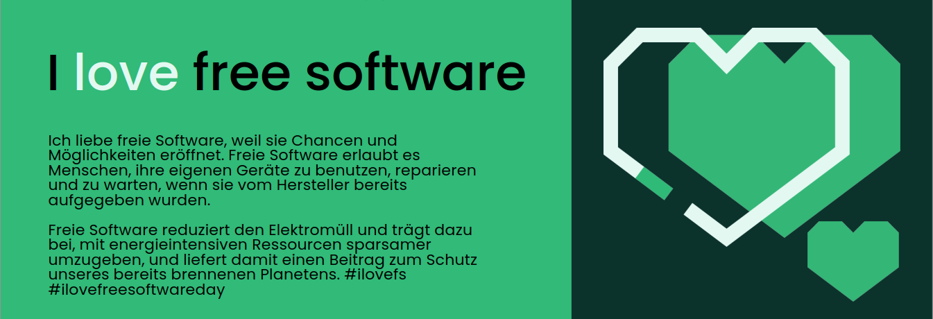 Featured image of post Ich liebe freie Software