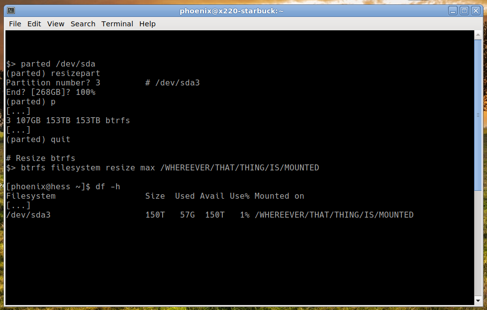 Featured image of post Resizing a btrfs parition